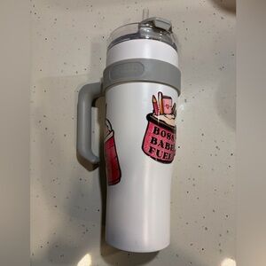 BOSS BABE FUEL White Travel Mug by Reduce